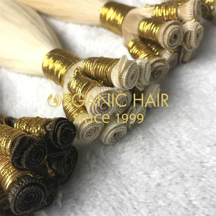 Customized hair--hand tied hair extensions H119